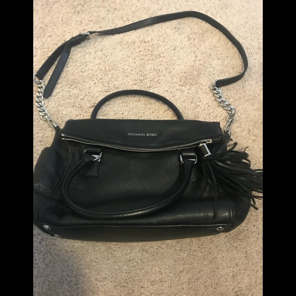 Authentic Michael kors crossbody tassel bag